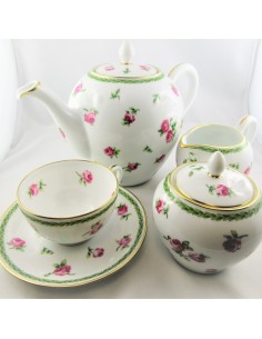 Tea set AUX ROSES BERNARDAUD