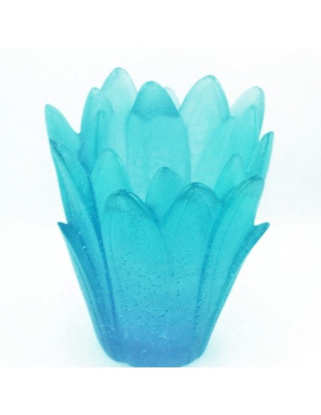 Crystal paste vase MARGUERITE BLUE DAUM